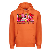 Carrot Love Valentines Day Gnome Premium Hoodie - CowhideDigitalArt