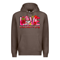 Coffee Love Valentines Day Gnome Premium Hoodie - CowhideDigitalArt