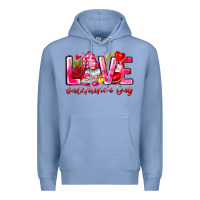 Colony Blue Love Valentines Day Gnome Premium Hoodie - CowhideDigitalArt