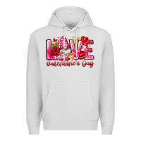 Dove Grey Love Valentines Day Gnome Premium Hoodie - CowhideDigitalArt