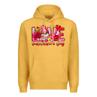 Mustard Love Valentines Day Gnome Premium Hoodie - CowhideDigitalArt