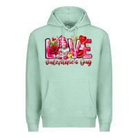 Seafoam Love Valentines Day Gnome Premium Hoodie - CowhideDigitalArt