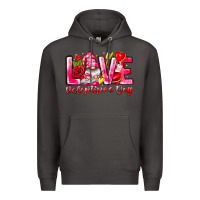 Smoke Love Valentines Day Gnome Premium Hoodie - CowhideDigitalArt
