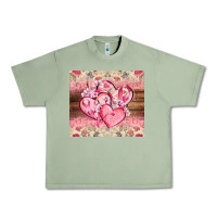 Oil Green cancer hearts Urban Heavy Tee - CowGirlArtShop