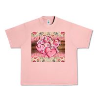Salmon cancer hearts Urban Heavy Tee - CowGirlArtShop
