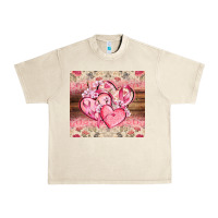 Sandshell cancer hearts Urban Heavy Tee - CowGirlArtShop