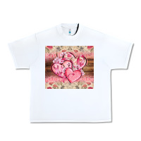 White cancer hearts Urban Heavy Tee - CowGirlArtShop