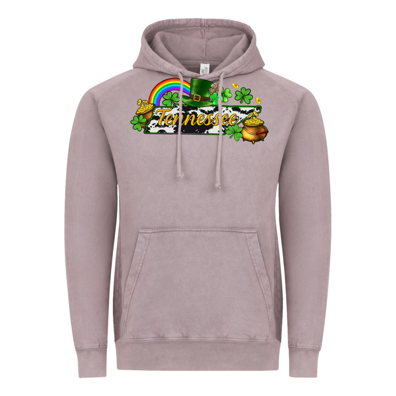 Tennessee Map St. Patrick's Vintage Hoodie by CowGirlArtShop | Teevron