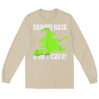 Mushroom witches saying broom hair dont care halloween camper joke Long Sleeve Tee - longCreatives