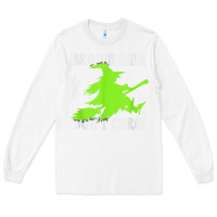 White witches saying broom hair dont care halloween camper joke Long Sleeve Tee - longCreatives