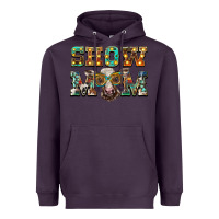 Plum show mom brown calf eye glasses Heavyweight Hoodie - BarkalooDesign