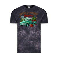 Cloud Black small town christmas Vintage Tee - CowGirlArtShop