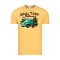Vintage Mustard small town christmas Vintage Tee - CowGirlArtShop