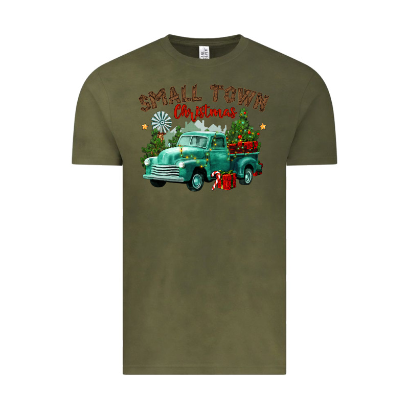 Small Town Christmas Vintage Tee by CowGirlArtShop | Teevron