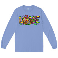 Colony Blue mardi gras love Long Sleeve Tee - OliviaCreatesArt