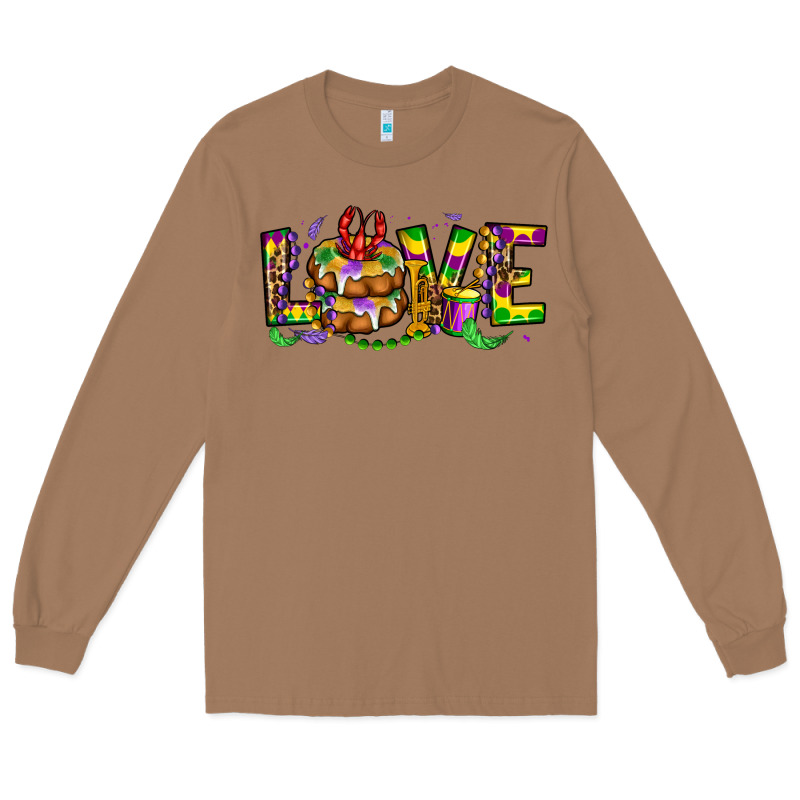 Mardi Gras Love Long Sleeve Tee by OliviaCreatesArt | Teevron