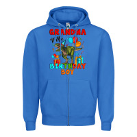 True Royal grandma of the birthday boy t rex Zipper Hoodie - Artiststas