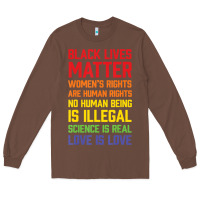 Chestnut Black Lives Matter List Long Sleeve Tee - longCreatives