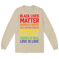 Mushroom Black Lives Matter List Long Sleeve Tee - longCreatives