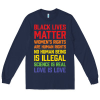 Black Lives Matter List Long Sleeve Tee | Teevron