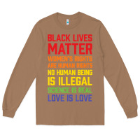 Toasted Coconut Black Lives Matter List Long Sleeve Tee - longCreatives
