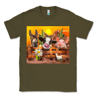Army Green farm animal Classic Tee - TumblerDesignByShophia