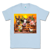 Dusty Blue farm animal Classic Tee - TumblerDesignByShophia