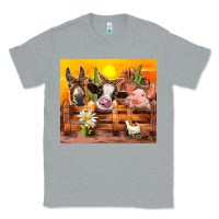 Heather Grey farm animal Classic Tee - TumblerDesignByShophia