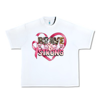 White brave and strong cancer awareness Urban Heavy Tee - CowGirlArtShop
