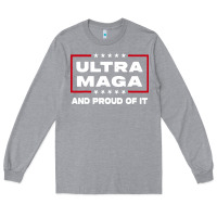 Heather Grey proud ultra maga Long Sleeve Tee - longCreatives