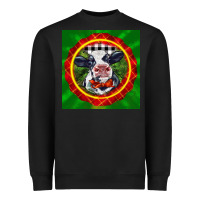 Black christmas baby holstein face Heavyweight Sweatshirt - LillyAllenDesigns