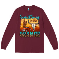 Burgundy something in the orange Long Sleeve Tee - OliviaCreatesArt