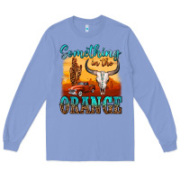 Colony Blue something in the orange Long Sleeve Tee - OliviaCreatesArt