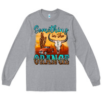 Heather Grey something in the orange Long Sleeve Tee - OliviaCreatesArt