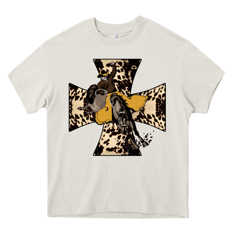 Leopard Bucking Bronco Heavy Core Tee by Bettercallsaul | Teevron