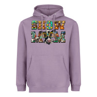 Lavender show mom baby cow Heavyweight Hoodie - BarkalooDesign