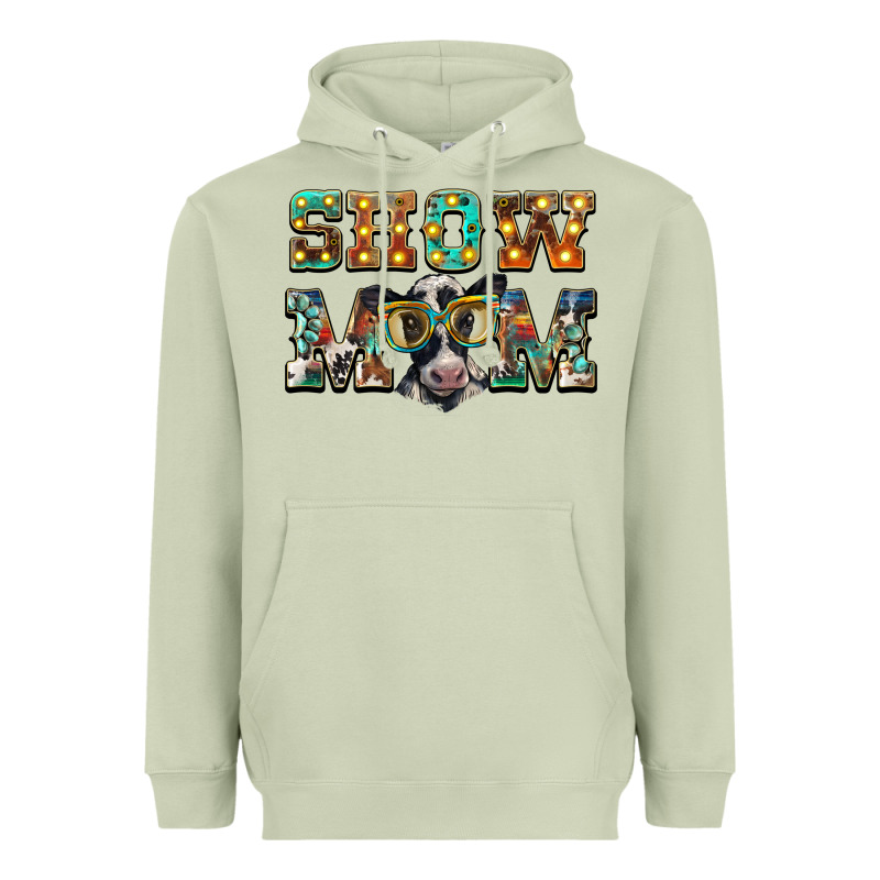 Show Mom Baby Cow Heavyweight Hoodie by BarkalooDesign | Teevron