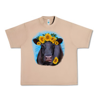 Burro black angus with sunflower Urban Heavy Tee - RanaPortraitStore