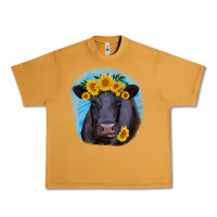 Peanut Butter black angus with sunflower Urban Heavy Tee - RanaPortraitStore