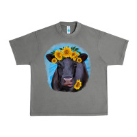 Tornado black angus with sunflower Urban Heavy Tee - RanaPortraitStore