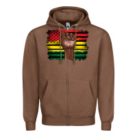 Chestnut june juneteenth Zipper Hoodie - Artiststas