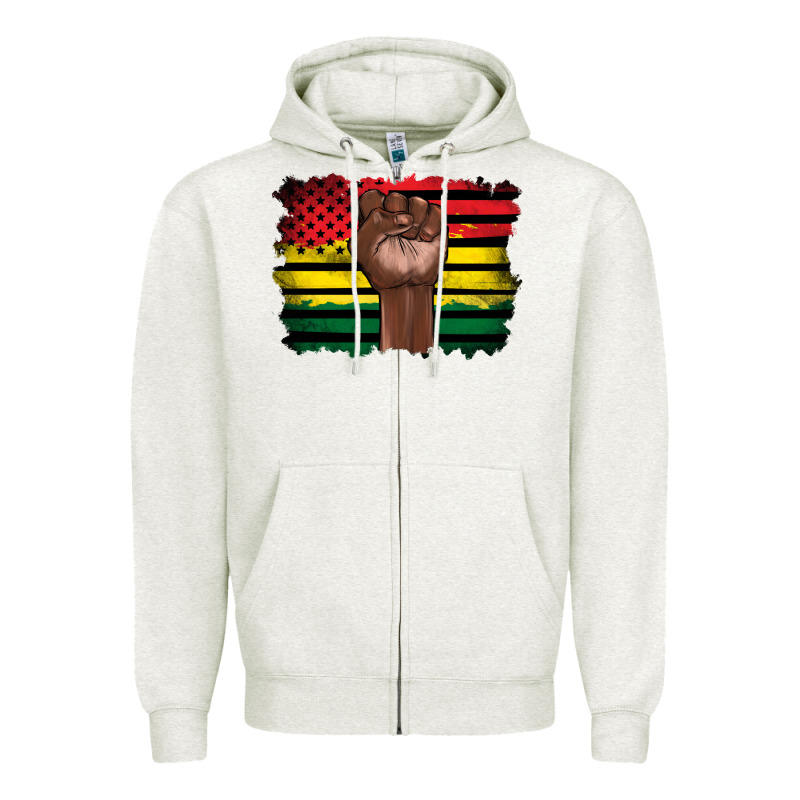 June Juneteenth Zipper Hoodie by Artiststas | Teevron