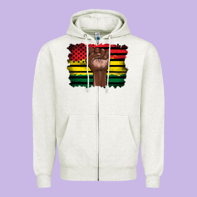 June Juneteenth Zipper Hoodie Designed By Artiststas