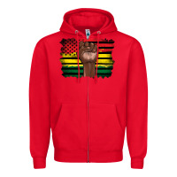 Red june juneteenth Zipper Hoodie - Artiststas