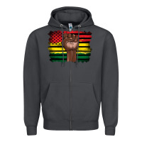 Smoke june juneteenth Zipper Hoodie - Artiststas