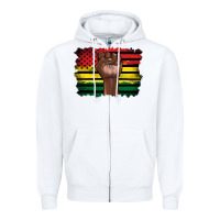 White june juneteenth Zipper Hoodie - Artiststas