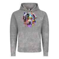 Cloud Rock Splash Art Australian Shepherd   Aussie Lover Gifts Vintage Hoodie - longCreatives