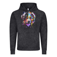 Vintage Black Splash Art Australian Shepherd   Aussie Lover Gifts Vintage Hoodie - longCreatives