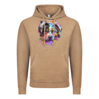 Vintage Coffee Splash Art Australian Shepherd   Aussie Lover Gifts Vintage Hoodie - longCreatives