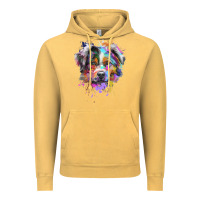 Vintage Mustard Splash Art Australian Shepherd   Aussie Lover Gifts Vintage Hoodie - longCreatives